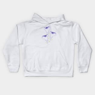 trace of  bell flowers Kids Hoodie